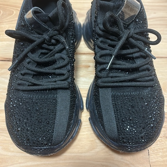 Steve Madden Maxima Black Rhinestones - Picture 10 of 11
